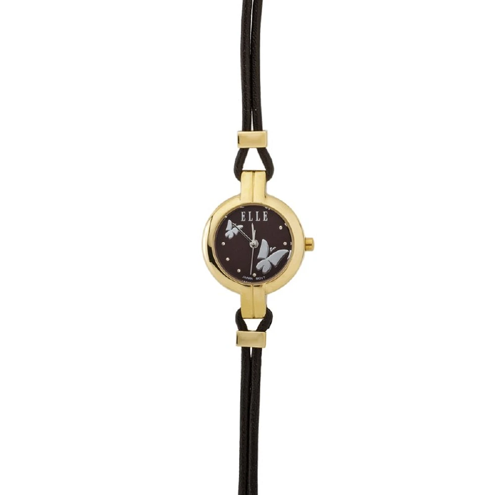 ELLE BUTTERFLY BROWN DIAL