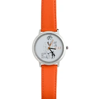 ELLE WH DIAL ORANGE STR WATCH