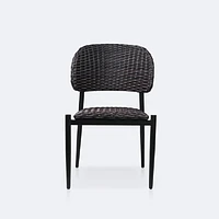 Austin Side Chair - Black/Brown