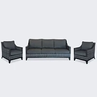 Belvedere Wicker Set in Grey