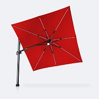 Cosmic 10' Square Tilt Top Parasol - Classic Red