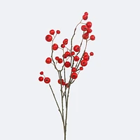 Faux Red Berry Branch