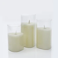 Triangle Glass LED Candle - Small