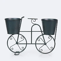 Decorative Metal Bike Planter - Blue