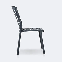 Linear SIde Chair - Dark Grey