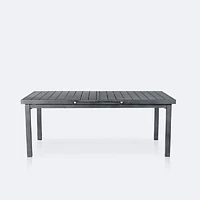 Resort Extendable Table - Brushed Grey