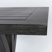 Belvedere 43”x86” Dining Table – Brushed Grey
