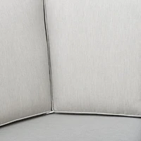 Eros Corner Chair, Black Frame, Sand Cushions