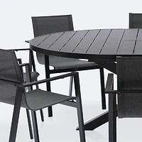 Darwin - Holland Dining Set - 8 Seat - Black