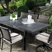 Resort Extendable Table - Brushed Grey