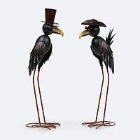 Decorative Metal Crow