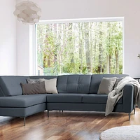 Stirling Left Facing Sectional - Grey