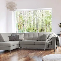 Stirling Left Facing Sectional - Pewter