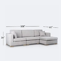 Kingston Sectional- RHF Chaise
