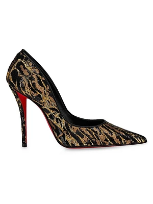 Miss Z Ocelot 100MM Satin Pumps