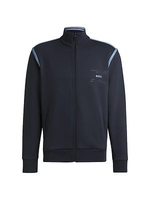 Zip-Up Sweatshirt with Logo Artwork