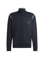 Zip-Up Sweatshirt with Logo Artwork