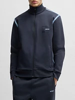 Zip-Up Sweatshirt with Logo Artwork