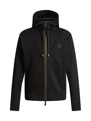 Zip-Up Hoodie with Double B Monogram
