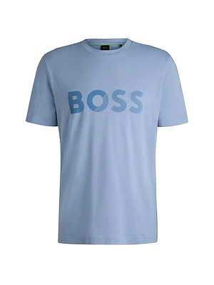 Cotton-Jersey T-Shirt with Large Logo