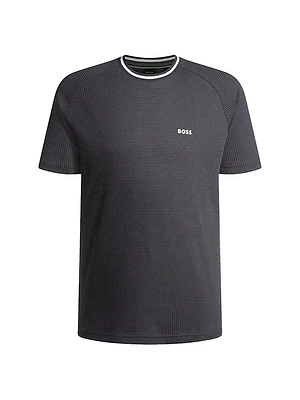 Cotton-Jacquard Relaxed-Fit T-Shirt