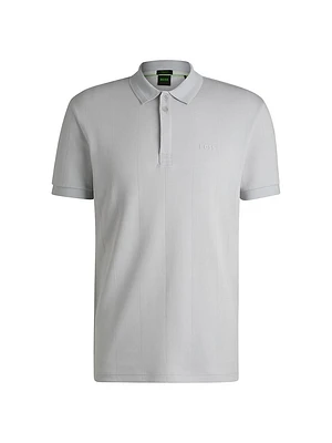 Paddy Polo Shirt with Drop-Needle Stitching