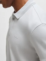 Paddy Polo Shirt with Drop-Needle Stitching