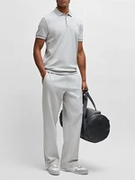 Paddy Polo Shirt with Drop-Needle Stitching