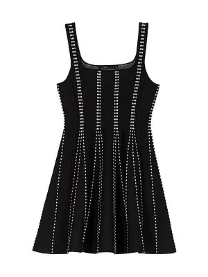 Mini Jacquard Knit Dress