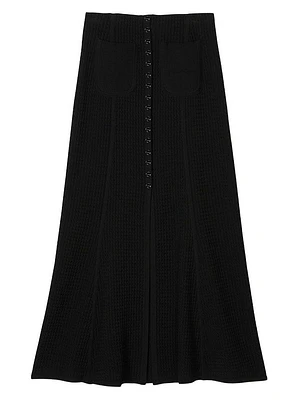 Maxi Decorative Knit Skirt
