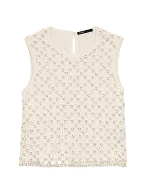 Crochet Top with Beads