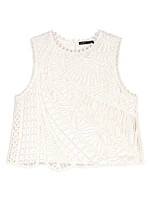 Crochet-Knit Top
