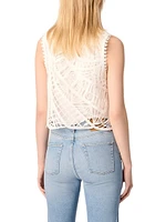 Crochet-Knit Top