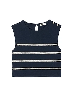 Sleeveless Striped T-Shirt