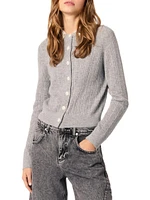 Cardigan with Jewellery Collar