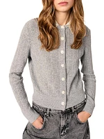 Cardigan with Jewellery Collar
