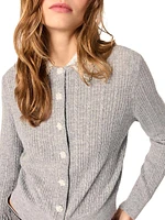 Cardigan with Jewellery Collar