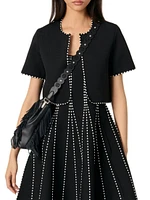 Cropped Short Sleeve Cardigan