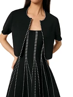 Cropped Short Sleeve Cardigan