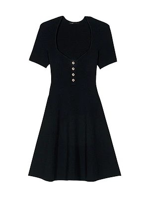 Rib Knit Mini Dress