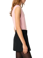 Sleeveless Wool Cardigan
