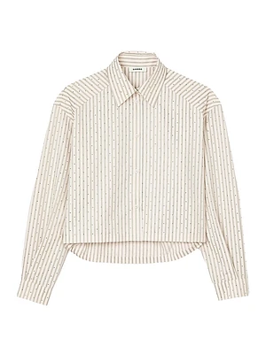 Striped Rhinestone Shirt