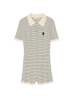 Striped Knit Playsuit