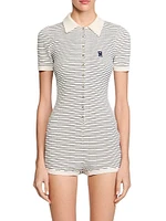 Striped Knit Playsuit