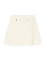 Mini Rib-Knit Skirt