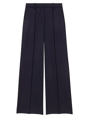 Suit Trousers with Pintucks