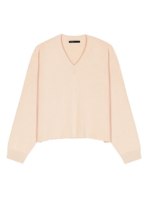 Wool Blend V-Neck Sweater