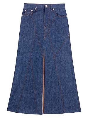 Long Denim Skirt