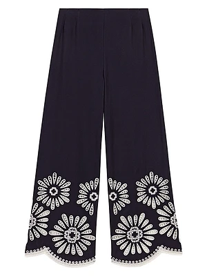 Pants with Crochet Detail