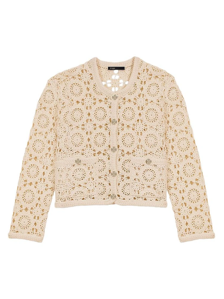 Crochet Cropped Cardigan